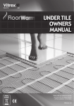 UNDER TILE OWNERS MANUAL - Floorwarm