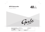 AP180391 Gale 4070 Owners Manual