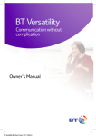 BT Versatility Owners manual Rev 5 draft D