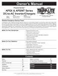 Owners Manual for APSX APSINT Inverters 932752 English