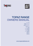 TOPAZ RANGE OWNERS MANUAL