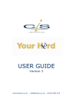USER GUIDE - The Cattle Information Service