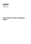 User guide for rates comparison report