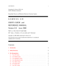 GAMESS-UK USER'S GUIDE and REFERENCE MANUAL Version