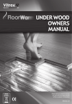 UNDER WOOD OWNERS MANUAL - Floorwarm