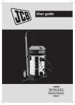 User guide - JCB Vacuum Cleaners