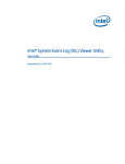 Intel® System Event Log (SEL) Viewer Utility User Guide