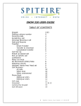 SNOM 320 USER GUIDE TABLE OF CONTENTS