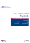 Juror Notices Online User Guide - Northern Ireland Court Service