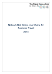 Network Rail Online User Guide for Business Travel 2013