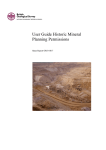 User Guide Historic Mineral Planning Permissions