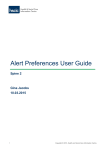 Alert Preferences User Guide