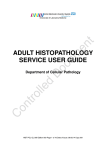 ADULT HISTOPATHOLOGY SERVICE USER GUIDE