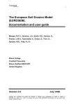 The European Soil Erosion Model (EUROSEM