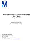 Muse™ Autophagy LC3-antibody based Kit User's Guide