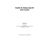 Health & Safety Xpert® User Guide