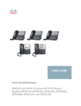 Cisco Small Business SPA5XX SPCP IP Phone User Guide