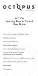 LRC300 Learning Remote Control User Guide