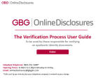 The Verification Process User Guide