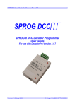 SPROG II DCC Decoder Programmer User Guide