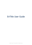 EnTitle User Guide