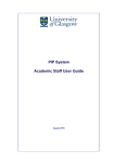 PIP System Academic Staff User Guide