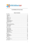 The OSCARnet V2.0 User Guide Table of Contents