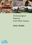 Archaeological Reports from West Sussex: User Guide