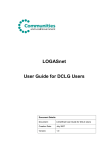 LOGASnet User Guide for DCLG Users v1.0