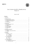 User's Guide to the EPCC's BlueSky Service Version 1.0