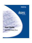 Model 8520 Display Phone User Guide - PSU Inter