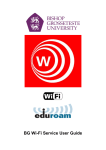 BG Wi-Fi Service User Guide - Bishop Grosseteste University