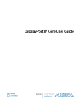 DisplayPort IP Core User Guide