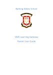 Barking Abbey School SIMS Learning Gateway Parent User Guide