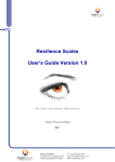 Resilience Scales User's Guide Version 1.0