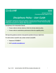 ConSultHR Disciplinary Policy – User Guide