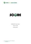 SCORE 2013 User Guide - Drake Lane Associates
