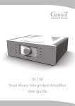 Dual Mono Integrated Amplifier User guide