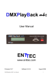 DMXPlayBack MK2 User Guide