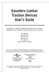 Saunders Lumbar Traction Devices User's Guide