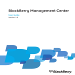 BlackBerry Management Center - 1.0