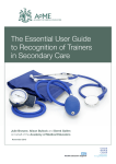 The Essential User Guide to Recognition of