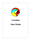 Lorradox User Guide