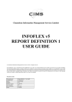 InfoFlex Report Definition 1 User Guide