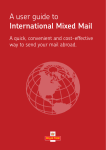 A user guide to International Mixed Mail