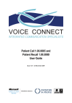 Patient Call 1.00.0005 and Patient Recall 1.00.0000