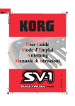 KORG SV-1 1.2 User Guide (EFGI4)