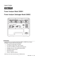 User's Guide Power Analyzer Model 380801