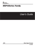 MSP430x4xx Family User's Guide (Rev. D)