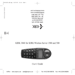 KIRK 3040 for KIRK Wireless Server 1500 and 500 User's Guide